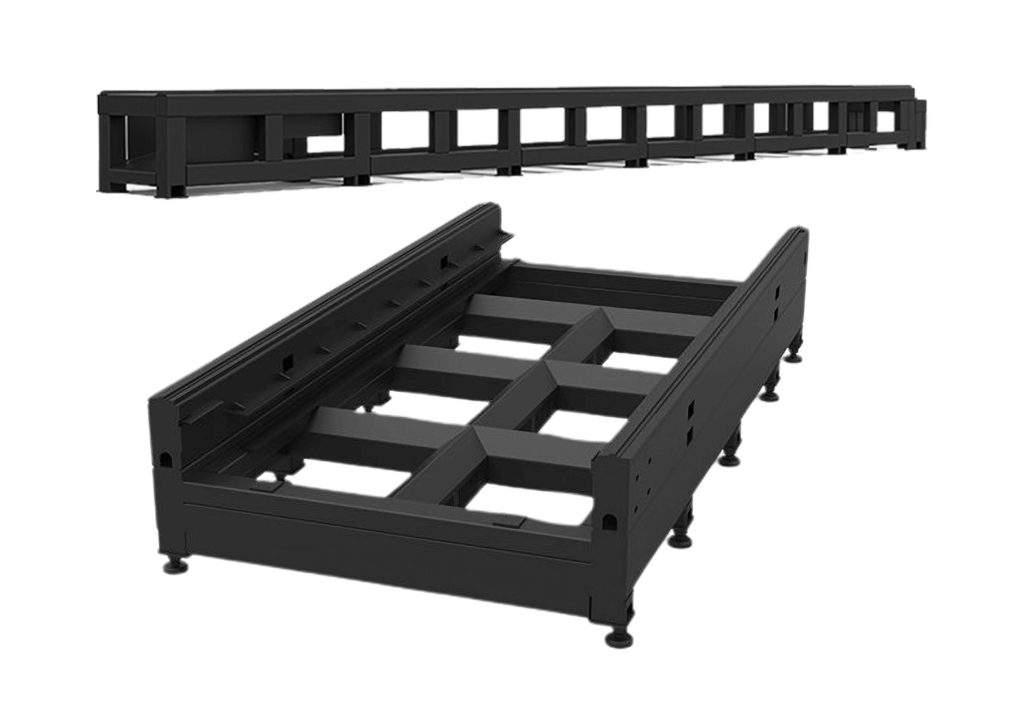 laser tube and sheet cutting bed