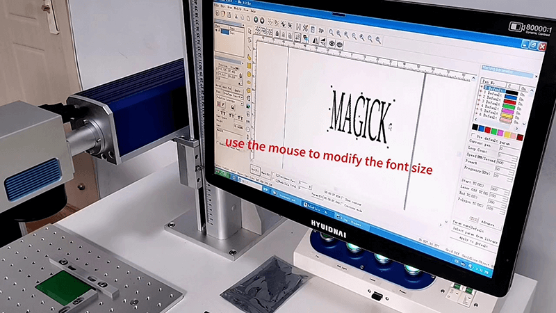 laser marking interface