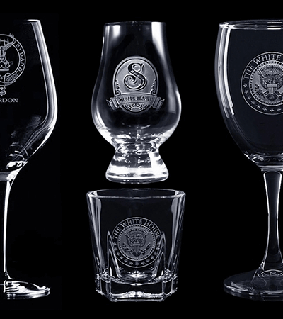 laser carving on glass