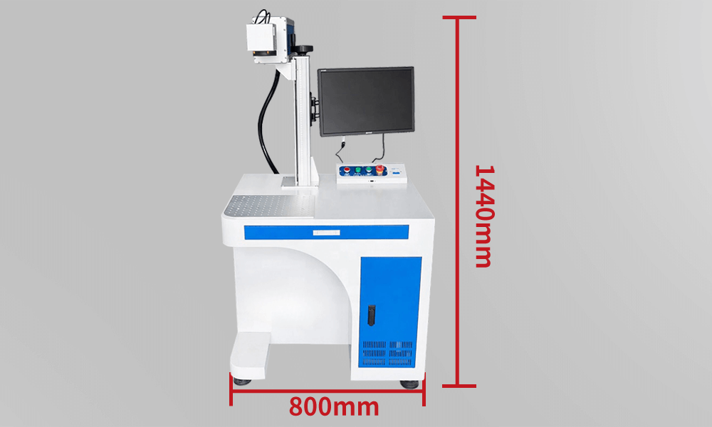 desktop co2 laser marking machine size 1