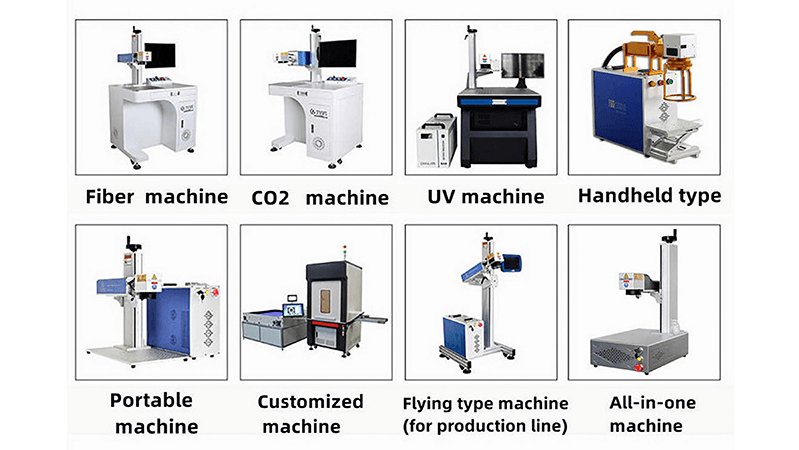 different kings of laser marking machine