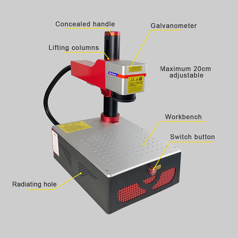 fold laser marking machine key part