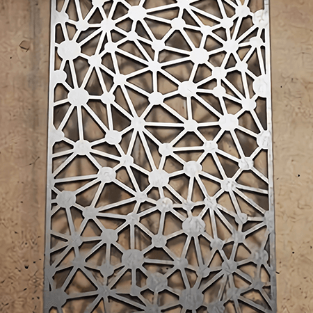 laser cutting metal decoration