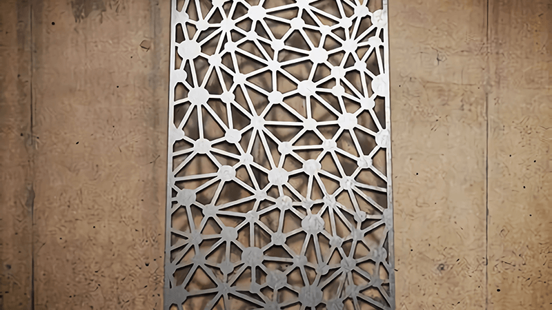 laser cutting metal decoration