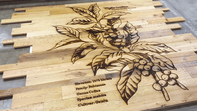 laser engraving wood