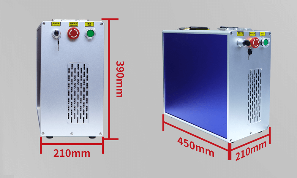 split fiber laser marking machine size 2