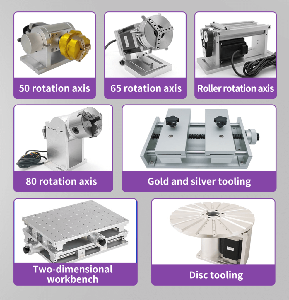 split-type laser marking machine rotary