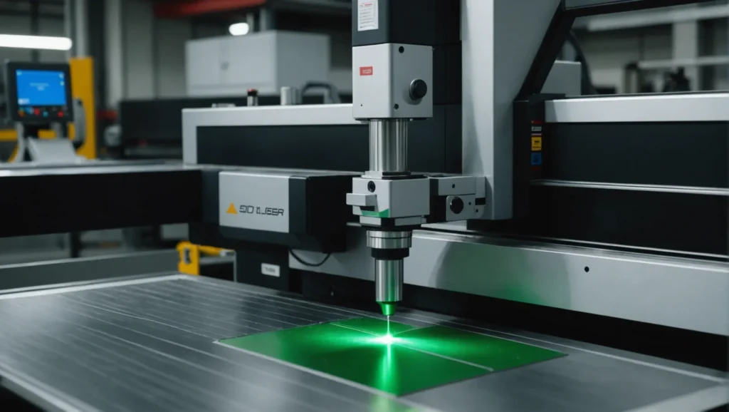 Laser marking machine working on different materials