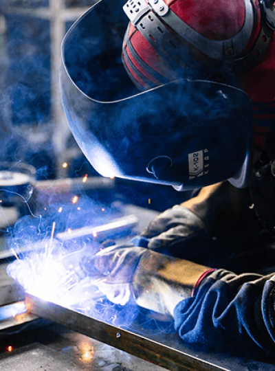 Hand-held Laser Welding Machine Working in the Factory