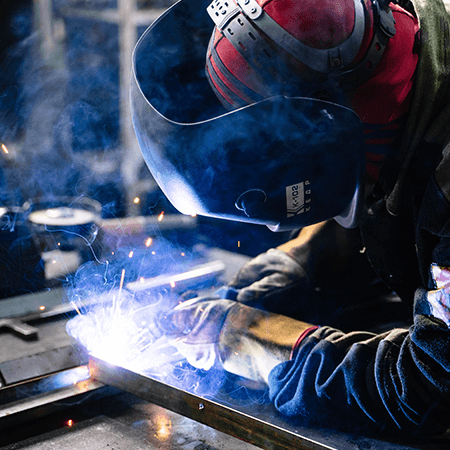 Hand-held Laser Welding Machine Working in the Factory