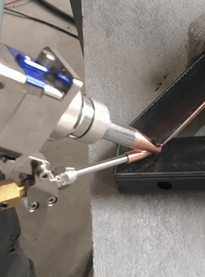 Handheld Fiber Laser Welding Machine In Welding Frame