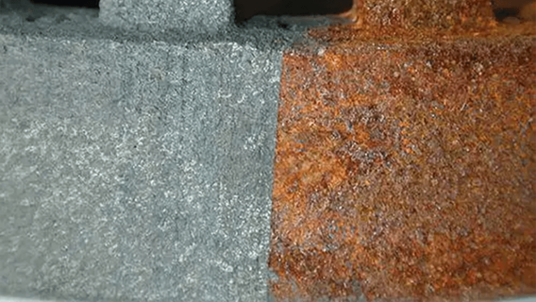 laser cleaning rust sample showcase