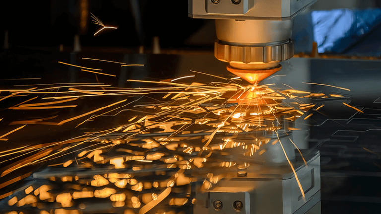 Laser cutting stainless steel thin plate
