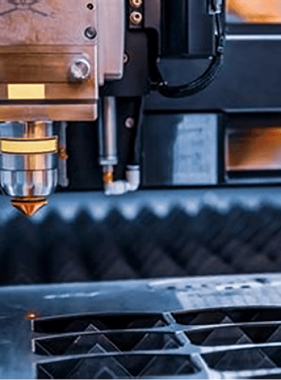 Laser cutting precision, cutting through metal sheet