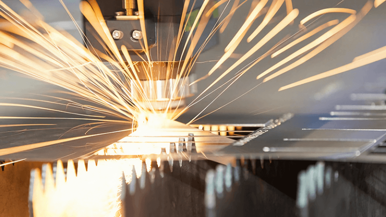 Laser cutting metal with fiber laser technology