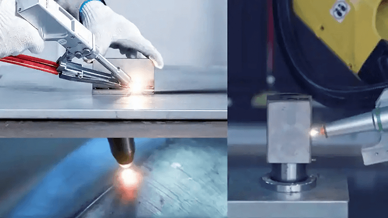 Laser welding machine on different metals