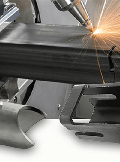 Fiber laser tube cutting machine cutting different metal pipe samples