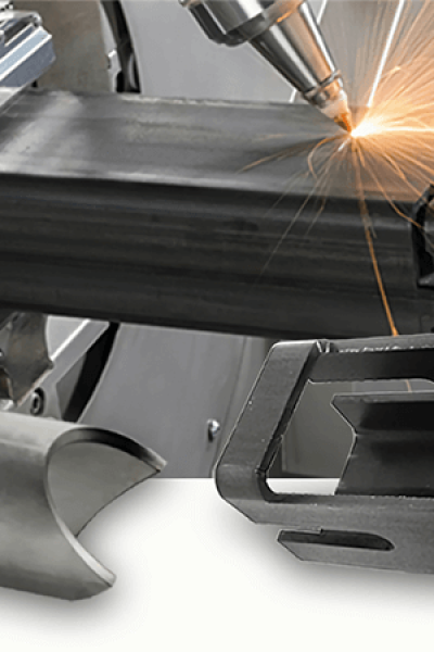 Fiber laser tube cutting machine cutting different metal pipe samples