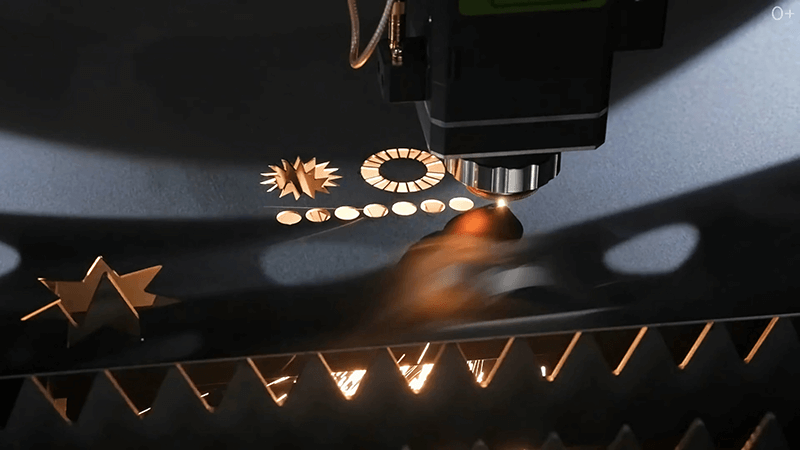 Laser cutting machine carbon steel cutting application