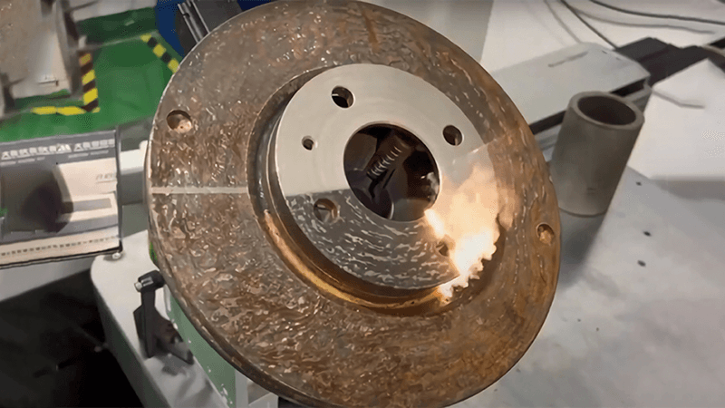 Laser cleaning on aluminum