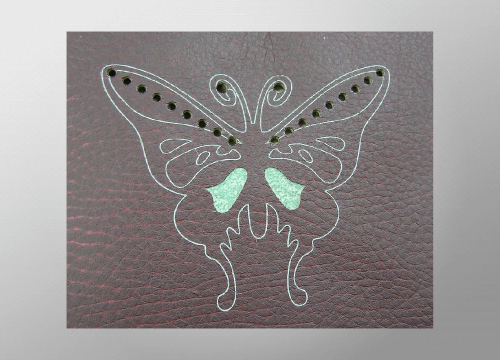 co2 laser marking leather